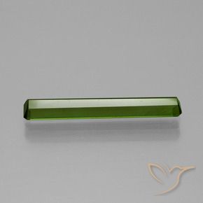 Tormalina Verde terroso naturale da 1.34 ct, Ottagonale / Taglio smeraldo, VS