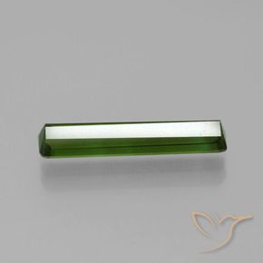 Tormalina Verde scuro naturale da 1.77 ct, Ottagonale / Taglio smeraldo, VS