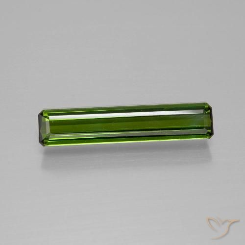 1.35ct Naturale Verde foresta Tormalina, Taglio smeraldo, VVS-VS
