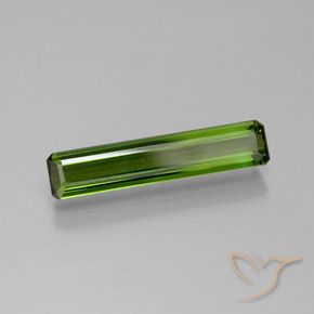 Tormalina Verde foresta naturale da 1.35 ct, Ottagonale / Taglio smeraldo, VVS-VS
