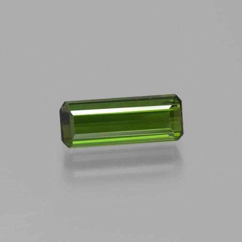 Tormalina Verde scuro naturale da 1.32 ct, Taglio smeraldo, VS-SI