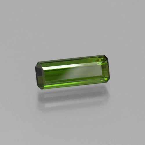 Tormalina Verde scuro naturale da 1.32 ct, Taglio smeraldo, VS-SI