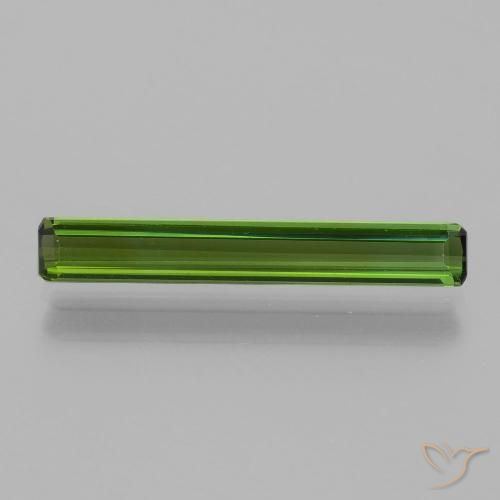 1.41ct Naturale Verde foresta Tormalina, Taglio smeraldo, VVS-VS