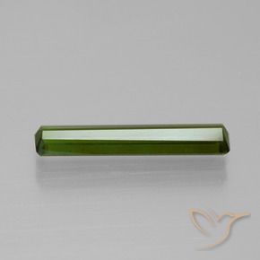 Tormalina Verde scuro naturale da 1.45 ct, Ottagonale / Taglio smeraldo, VVS-VS