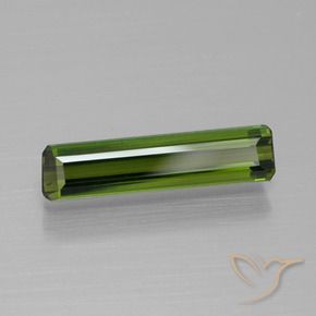 Tormalina Verde giallastro naturale da 1.23 ct, Ottagonale / Taglio smeraldo, VVS-VS
