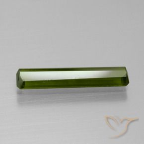 Tormalina Verde terroso naturale da 1.45 ct, Ottagonale / Taglio smeraldo, VVS-VS