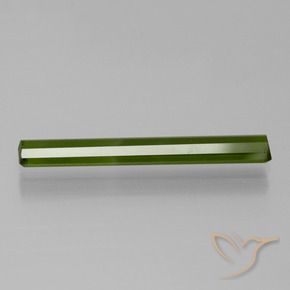 Tormalina Verde scuro naturale da 1.56 ct, Ottagonale / Taglio smeraldo, VS