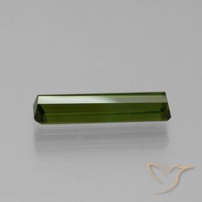 Tormalina Verde terroso naturale da 1.57 ct, Ottagonale / Taglio smeraldo, VVS-VS