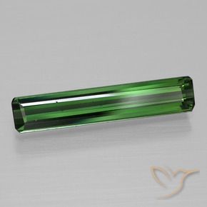 Tormalina Verde medio naturale da 1.68 ct, Ottagonale / Taglio smeraldo, VVS-VS