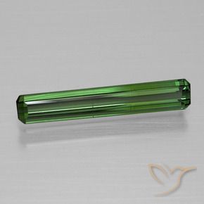 Tormalina Verde medio-scuro naturale da 1.13 ct, Ottagonale / Taglio smeraldo, VS