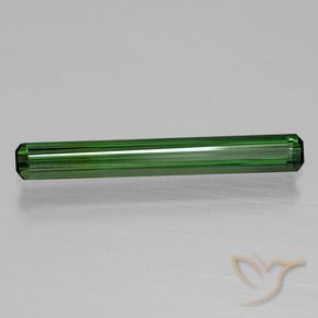 Tormalina Verde scuro naturale da 1.37 ct, Ottagonale / Taglio smeraldo, VVS-VS