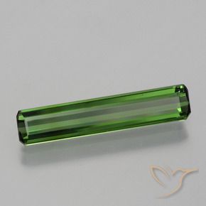 Tormalina Verde scuro naturale da 1.36 ct, Ottagonale / Taglio smeraldo, VVS-VS