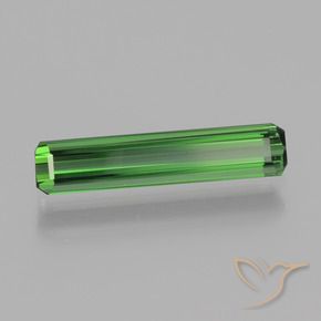 Tormalina Verde scuro naturale da 1.30 ct, Ottagonale / Taglio smeraldo, VVS