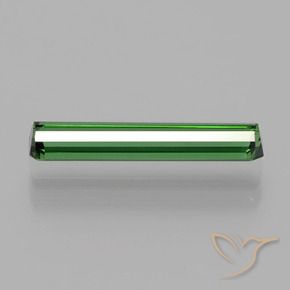 Tormalina Verde scuro naturale da 1.30 ct, Ottagonale / Taglio smeraldo, VVS
