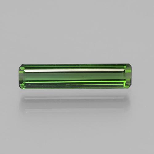 Tormalina naturale verde da 1,25 ct, taglio smeraldo, VVS