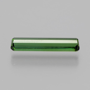 Tormalina naturale verde da 1,25 ct, taglio smeraldo, VVS
