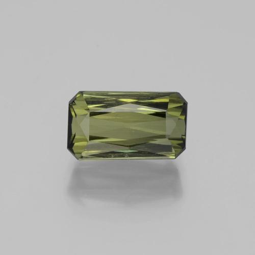 Tormalina Verde terroso naturale da 1.17 ct, Taglio smeraldo, VS