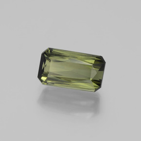 Tormalina Verde terroso naturale da 1.17 ct, Taglio smeraldo, VS