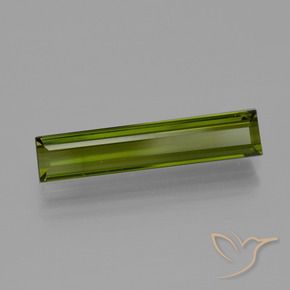 Tormalina Verde foresta naturale da 2.55 ct, Taglio a baguette, VS