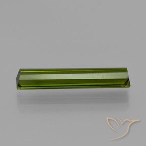 Tormalina Verde foresta naturale da 2.55 ct, Taglio a baguette, VS