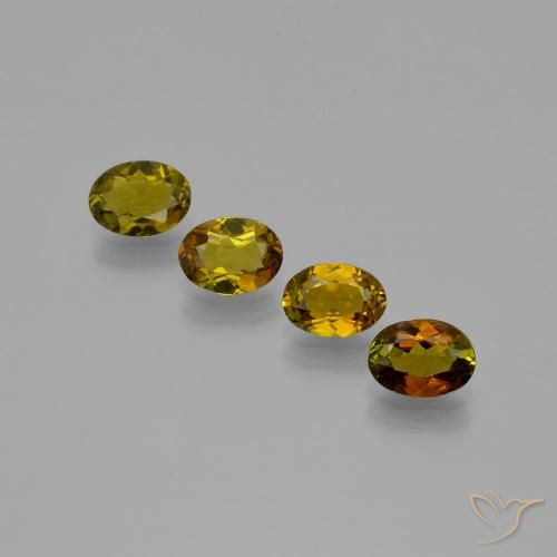 Gemme di Tormalina Marrone caldo naturale da 2.07 ct, Ovale, VVS-VS