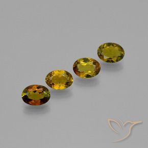 Gemme di Tormalina Marrone caldo naturale da 2.07 ct, Ovale, VVS-VS