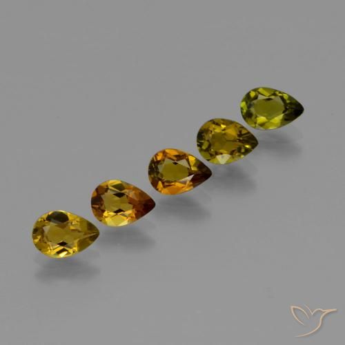 Gemme di Tormalina Marrone caldo naturale da 2.50 ct, Forma a pera, VVS-VS