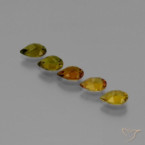 Gemme di Tormalina Marrone caldo naturale da 2.50 ct, Forma a pera, VVS-VS
