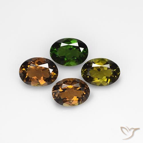 Gemme di Tormalina Multicolore naturale da 2.74 ct, Ovale, VVS-VS