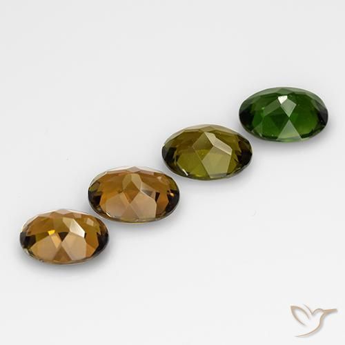 Gemme di Tormalina Multicolore naturale da 2.74 ct, Ovale, VVS-VS