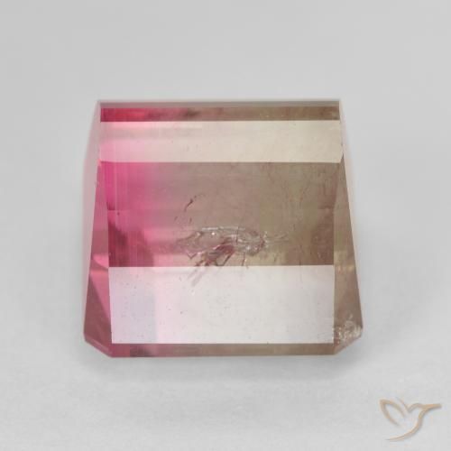 Tormalina Bi-Colore naturale da 13.13 ct, Ottagonale / Taglio smeraldo, SI