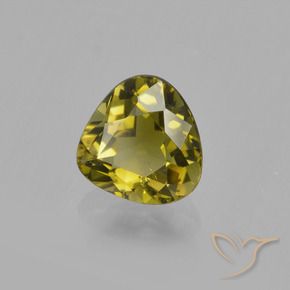Tormalina Giallo medio naturale da 0.94 ct, Forma a pera, VS