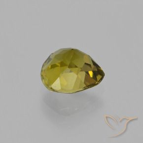 Tormalina Giallo medio naturale da 0.94 ct, Forma a pera, VS