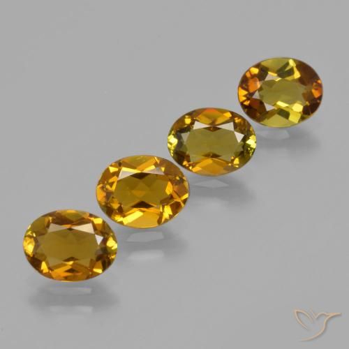 Gemme di Tormalina Marrone dorato naturale da 3.43 ct, Ovale, VS