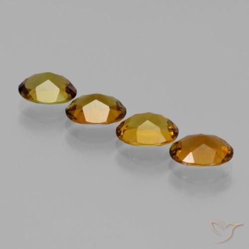 Gemme di Tormalina Marrone dorato naturale da 3.43 ct, Ovale, VS