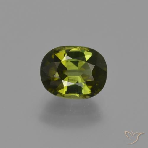 Tormalina Verde foresta naturale da 1.23 ct, Taglio ovale, VS
