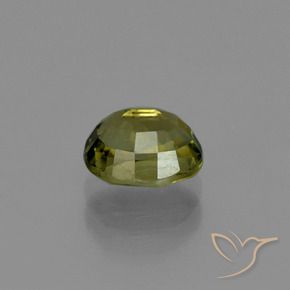 Tormalina marrone dorato verdastro naturale da 1,06 ct, taglio ovale, VS
