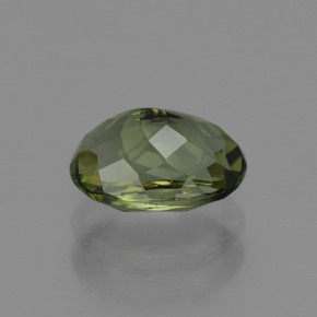 Tormalina verde scuro naturale da 1,14 ct, taglio ovale, VVS-VS