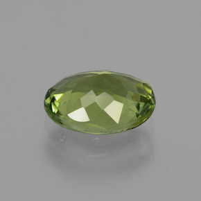 Tormalina Verde medio naturale da 1.07 ct, Taglio ovale, VVS