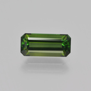 Tormalina Verde foresta naturale da 1.34 ct, Taglio smeraldo, VVS