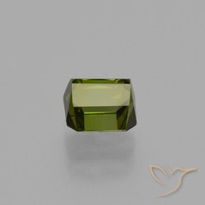 Tormalina Verde medio naturale da 1.47 ct, Ottagonale / Taglio smeraldo, VS