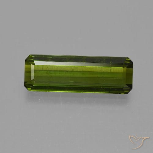 1.77ct Naturale Verde scuro Tormalina, Taglio smeraldo, VS