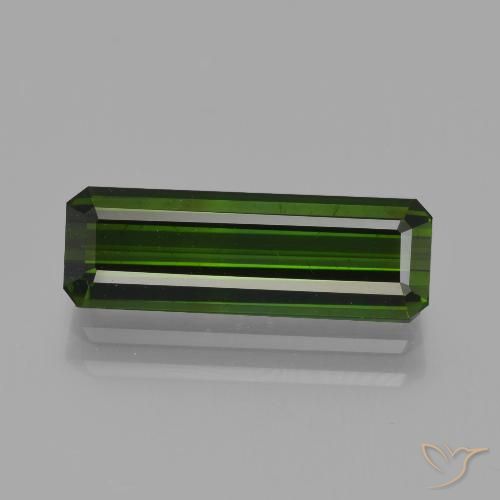 Tormalina Verde profondo della foresta naturale da 2.89 ct, Taglio smeraldo, VS