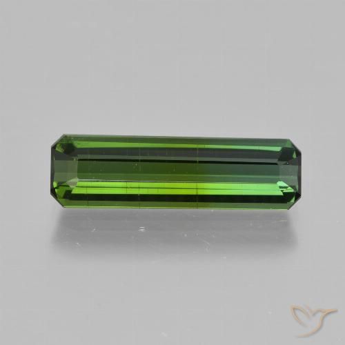 Tormalina Verde scuro naturale da 1.81 ct, Ottagonale / Taglio smeraldo, VS-SI