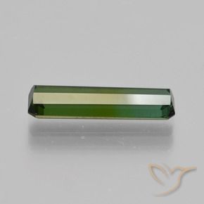 Tormalina Verde scuro naturale da 1.81 ct, Ottagonale / Taglio smeraldo, VS-SI