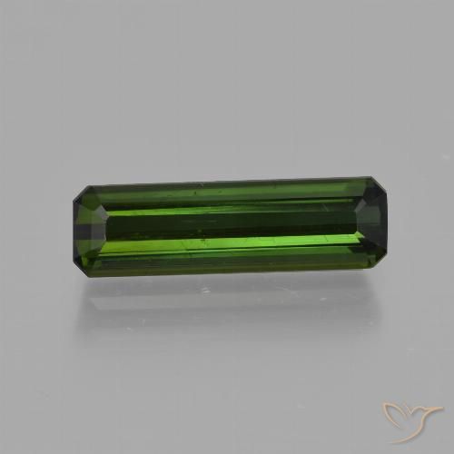 2.02ct Naturale Verde scuro Tormalina, Taglio smeraldo, VS