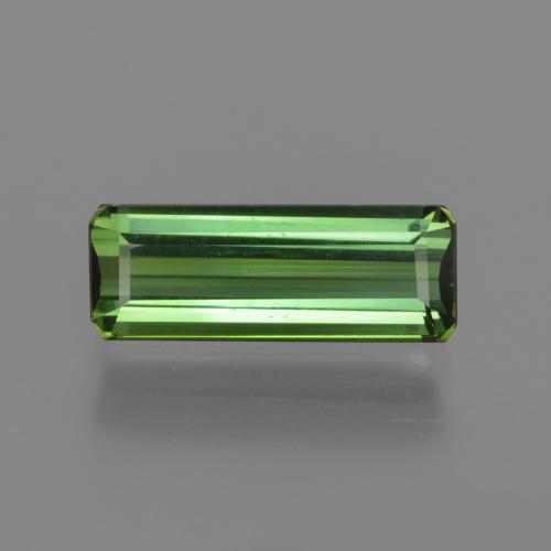 Tormalina Verde medio naturale da 1.82 ct, Taglio smeraldo, VS