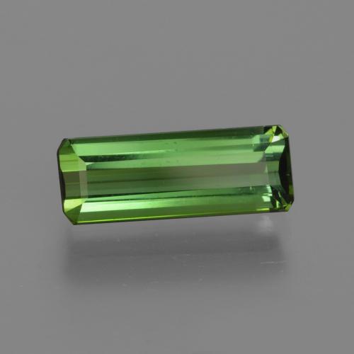 Tormalina Verde medio naturale da 1.82 ct, Taglio smeraldo, VS