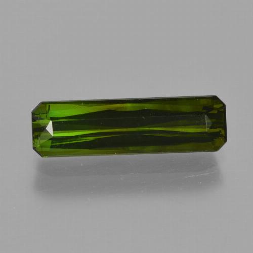 Tormalina Verde scuro naturale da 1.62 ct, Taglio smeraldo, VS