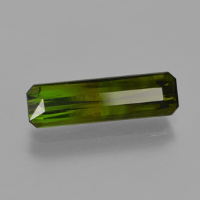 Tormalina Verde scuro naturale da 1.62 ct, Taglio smeraldo, VS